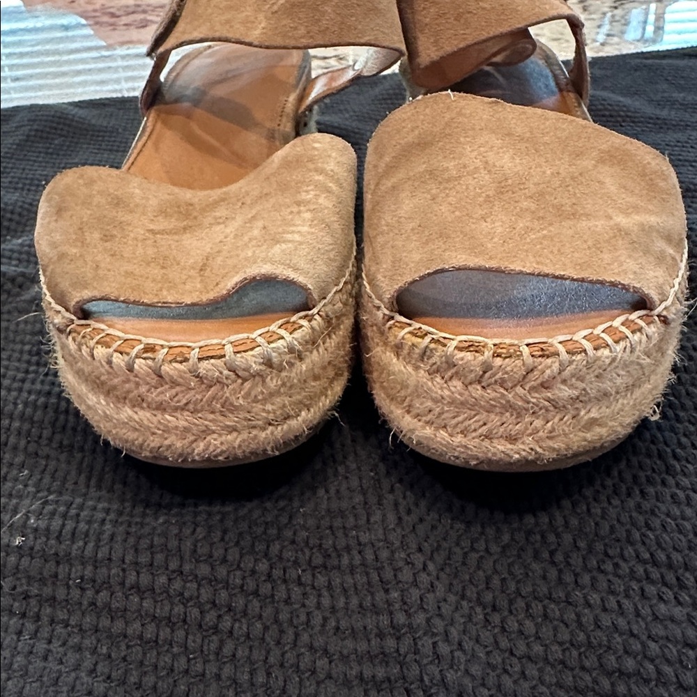 Franco Sarto Tan Espadrille Sandals - Picture 2 of 6